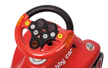 BIG Spielwarenfabrik BIG 800056459 - Bobby cars, Zubehör Verkehrssounds Wheel, schwarz, rot - 3