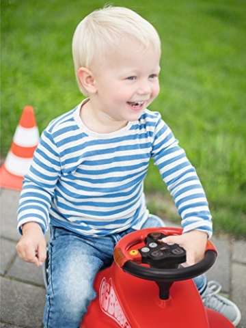 BIG Spielwarenfabrik BIG 800056459 - Bobby cars, Zubehör Verkehrssounds Wheel, schwarz, rot - 5