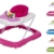 Clamaro „BABYRACER“ Baby Gehfrei (rosa) - Höhenverstellbare Lauflernhilfe mit extra hoher Rückenlehne und bequemen Polstern, extra Spielcenter mit Musik und Lichtern - 1